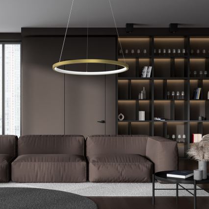 Светодиодная подвесная люстра ROTONDA LED/27W/230V золотой