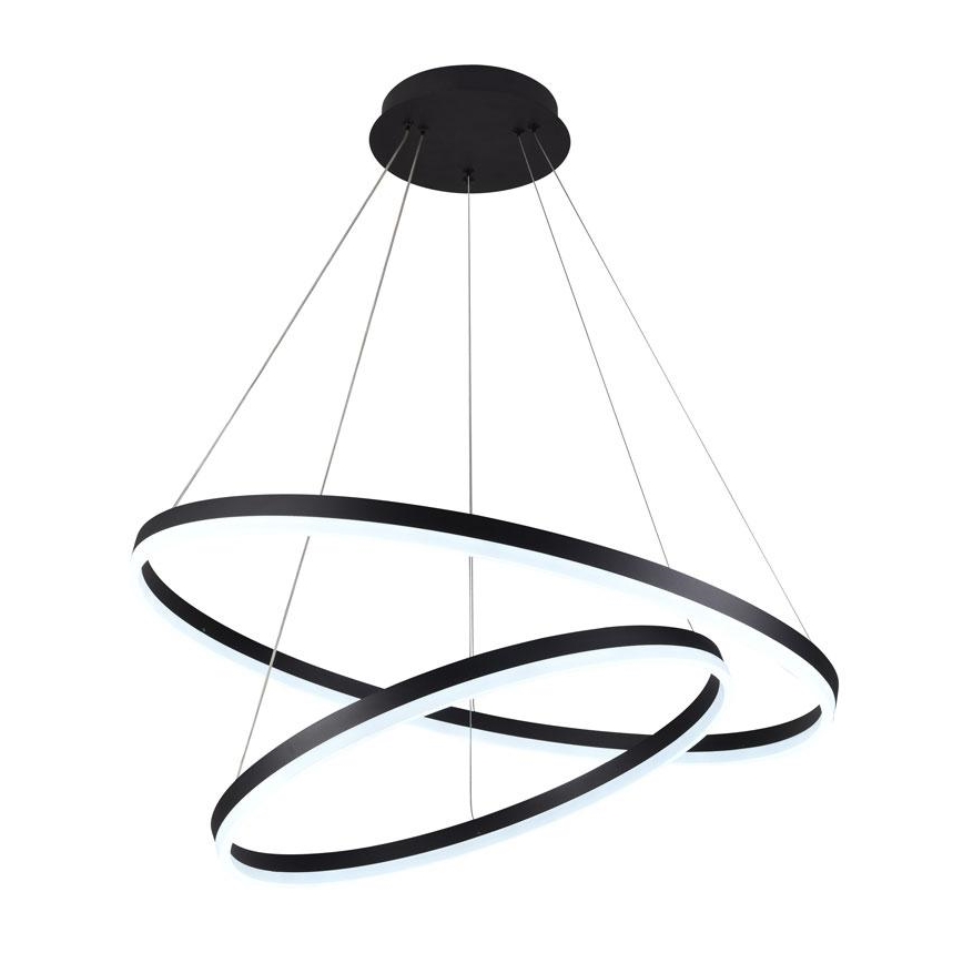 Светодиодная подвесная люстра с регулированием яркости LED/100W/230V 3000-6500K диаметр 80 см + дистанционное управление