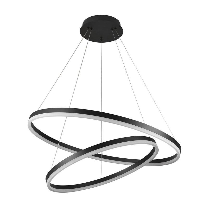 Светодиодная подвесная люстра с регулированием яркости LED/100W/230V 3000-6500K диаметр 80 см + дистанционное управление