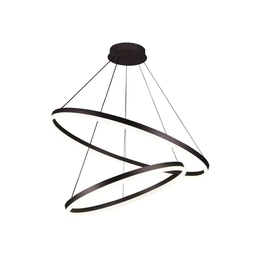 Светодиодная подвесная люстра с регулированием яркости LED/100W/230V 3000-6500K диаметр 80 см + дистанционное управление