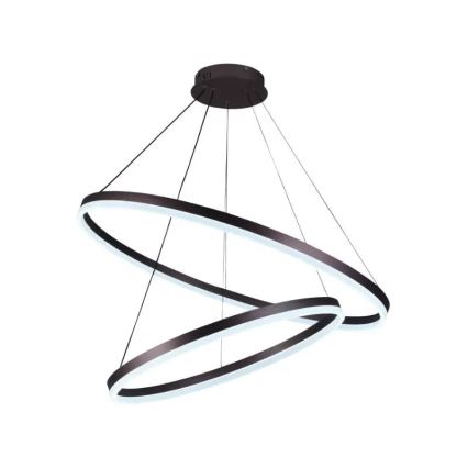Светодиодная подвесная люстра с регулированием яркости LED/100W/230V 3000-6500K диаметр 80 см + дистанционное управление