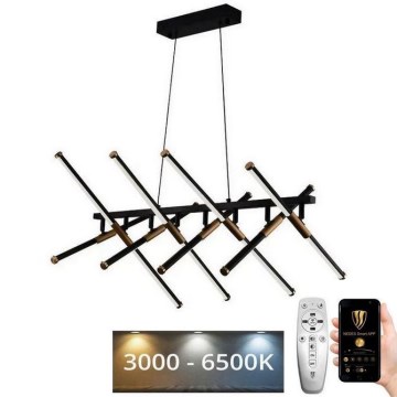Светодиодная подвесная люстра с регулированием яркости LED/100W/230V 3000-6500K + дистанционное управление