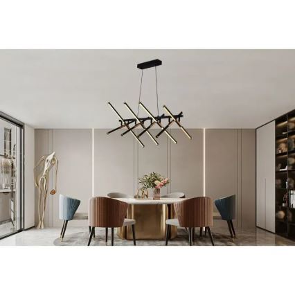 Светодиодная подвесная люстра с регулированием яркости LED/100W/230V 3000-6500K + дистанционное управление