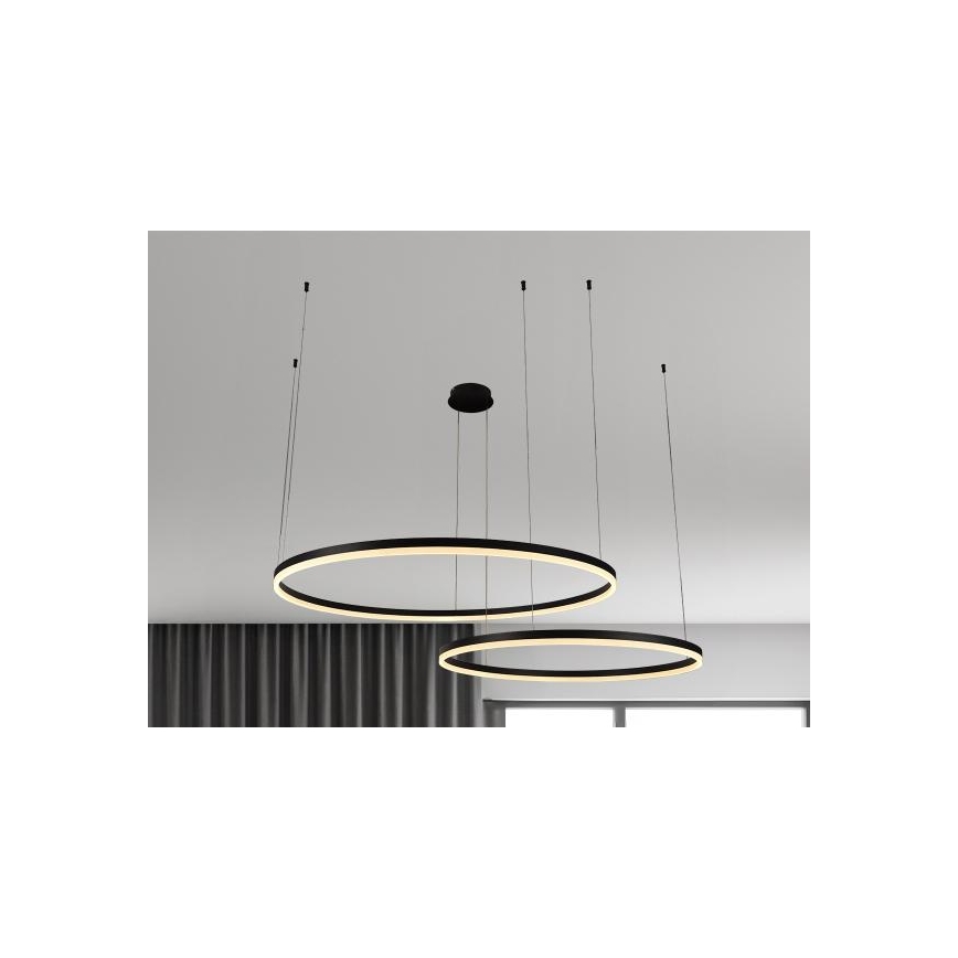 Светодиодная подвесная люстра с регулированием яркости LED/100W/230V 3000-6500K + дистанционное управление