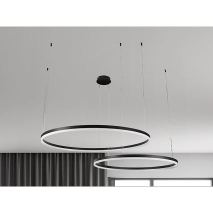 Светодиодная подвесная люстра с регулированием яркости LED/100W/230V 3000-6500K + дистанционное управление