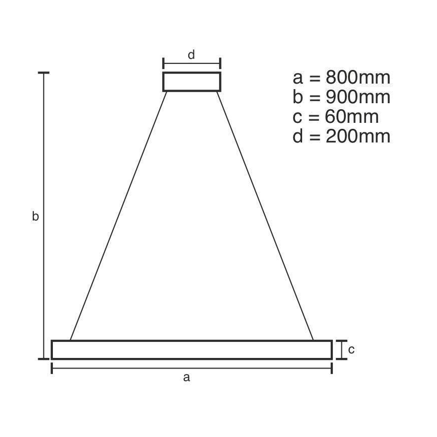 Светодиодная подвесная люстра с регулированием яркости LED/110W/230V 3000-6500K диаметр 80 см + дистанционное управление