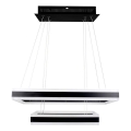 Светодиодная подвесная люстра с регулированием яркости LED/113W/230V 3000K черный