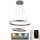 Светодиодная подвесная люстра с регулированием яркости LED/120W/230V 3000-6500K + дистанционное управление
