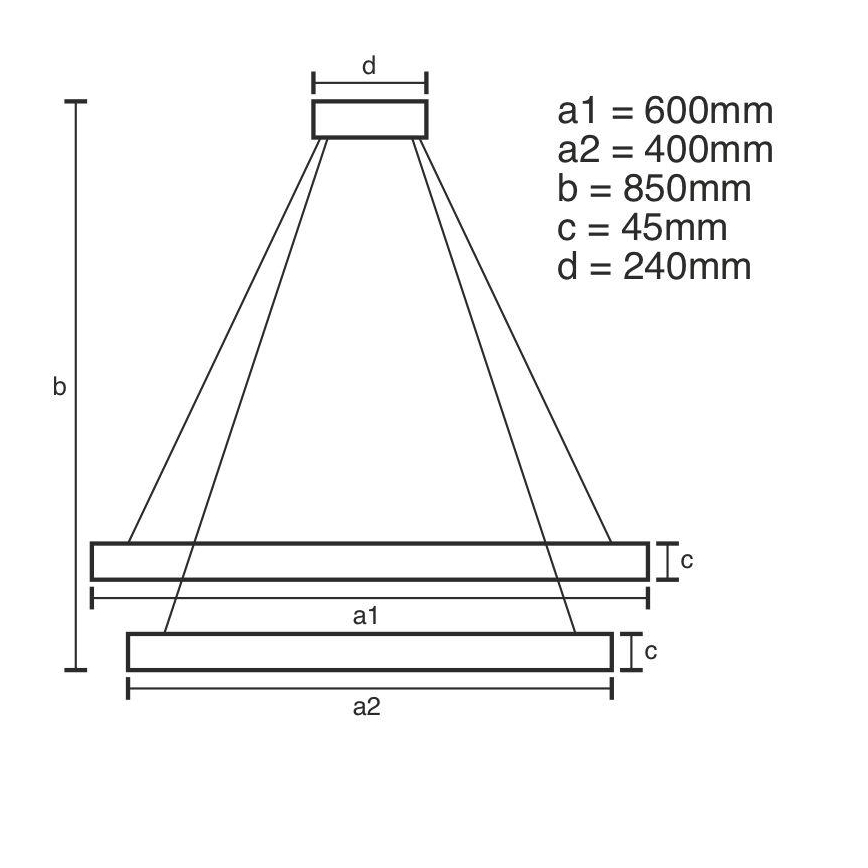 Светодиодная подвесная люстра с регулированием яркости LED/120W/230V 3000-6500K + дистанционное управление