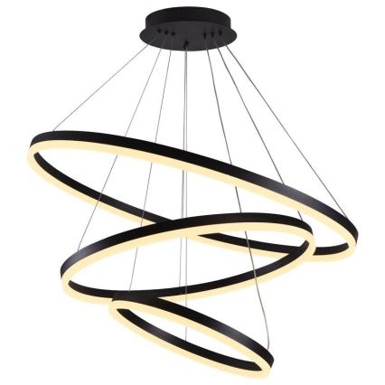 Светодиодная подвесная люстра с регулированием яркости LED/125W/230V 3000-6500K диаметр 80 см + дистанционное управление