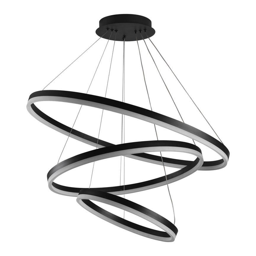 Светодиодная подвесная люстра с регулированием яркости LED/125W/230V 3000-6500K диаметр 80 см + дистанционное управление