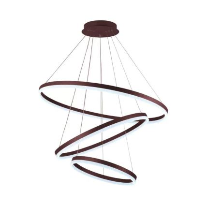 Светодиодная подвесная люстра с регулированием яркости LED/125W/230V 3000-6500K диаметр 80 см + дистанционное управление