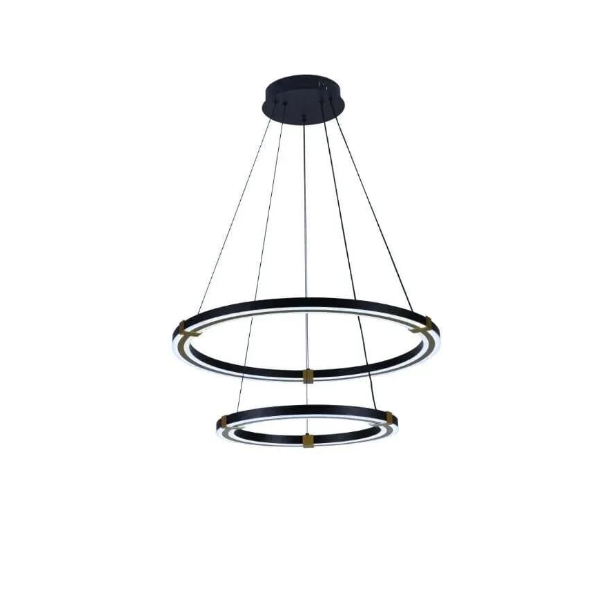 Светодиодная подвесная люстра с регулированием яркости LED/130W/230V 3000-6500K + дистанционное управление