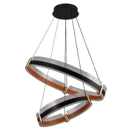 Светодиодная подвесная люстра с регулированием яркости LED/140W/230V 3000-6500K диаметр 60 см + дистанционное управление