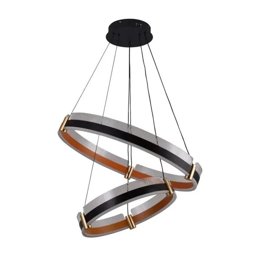 Светодиодная подвесная люстра с регулированием яркости LED/140W/230V 3000-6500K диаметр 60 см + дистанционное управление