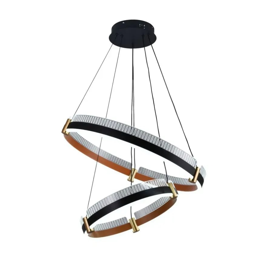 Светодиодная подвесная люстра с регулированием яркости LED/140W/230V 3000-6500K диаметр 60 см + дистанционное управление