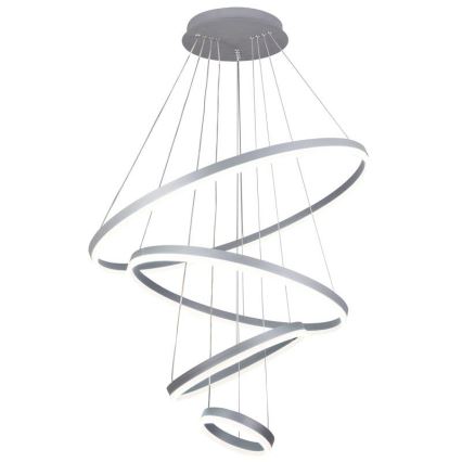 Светодиодная подвесная люстра с регулированием яркости LED/165W/230V 3000-6500K диаметр 80 см + дистанционное управление