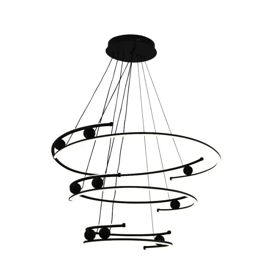 Светодиодная подвесная люстра с регулированием яркости LED/170W/230V 3000-6500K диаметр 80 см + дистанционное управление