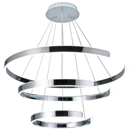 Светодиодная подвесная люстра с регулированием яркости LED/220W/230V 3000-6500K диаметр 80 см + дистанционное управление