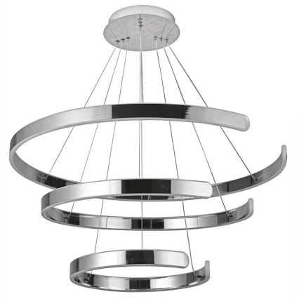Светодиодная подвесная люстра с регулированием яркости LED/220W/230V 3000-6500K диаметр 80 см + дистанционное управление