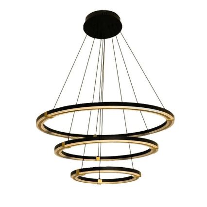 Светодиодная подвесная люстра с регулированием яркости LED/235W/230V 3000-6500K диаметр 80 см + дистанционное управление