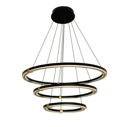 Светодиодная подвесная люстра с регулированием яркости LED/235W/230V 3000-6500K диаметр 80 см + дистанционное управление