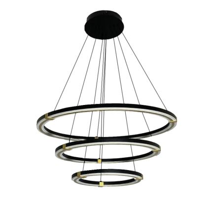 Светодиодная подвесная люстра с регулированием яркости LED/235W/230V 3000-6500K диаметр 80 см + дистанционное управление