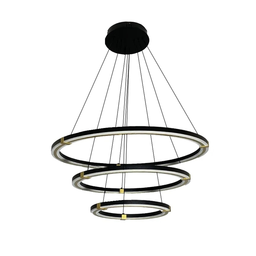 Светодиодная подвесная люстра с регулированием яркости LED/235W/230V 3000-6500K диаметр 80 см + дистанционное управление