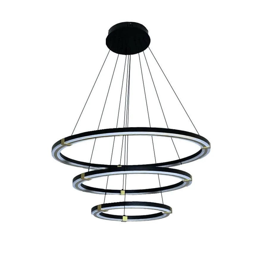 Светодиодная подвесная люстра с регулированием яркости LED/235W/230V 3000-6500K диаметр 80 см + дистанционное управление