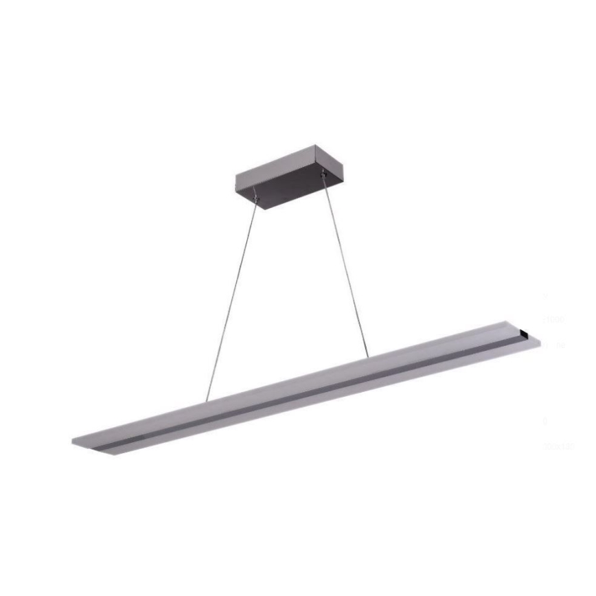 Светодиодная подвесная люстра с регулированием яркости LED/40W/230V 3000-6500K хром + дистанционное управление