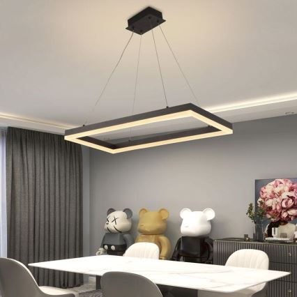 Светодиодная подвесная люстра с регулированием яркости LED/40W/230V 3000-6500K + дистанционное управление
