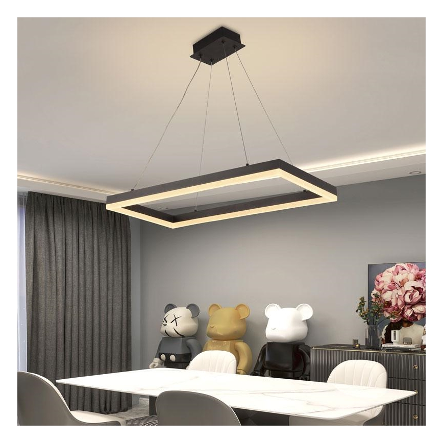 Светодиодная подвесная люстра с регулированием яркости LED/40W/230V 3000-6500K + дистанционное управление