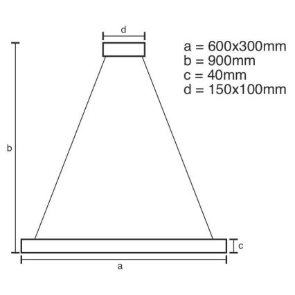 Светодиодная подвесная люстра с регулированием яркости LED/40W/230V 3000-6500K + дистанционное управление