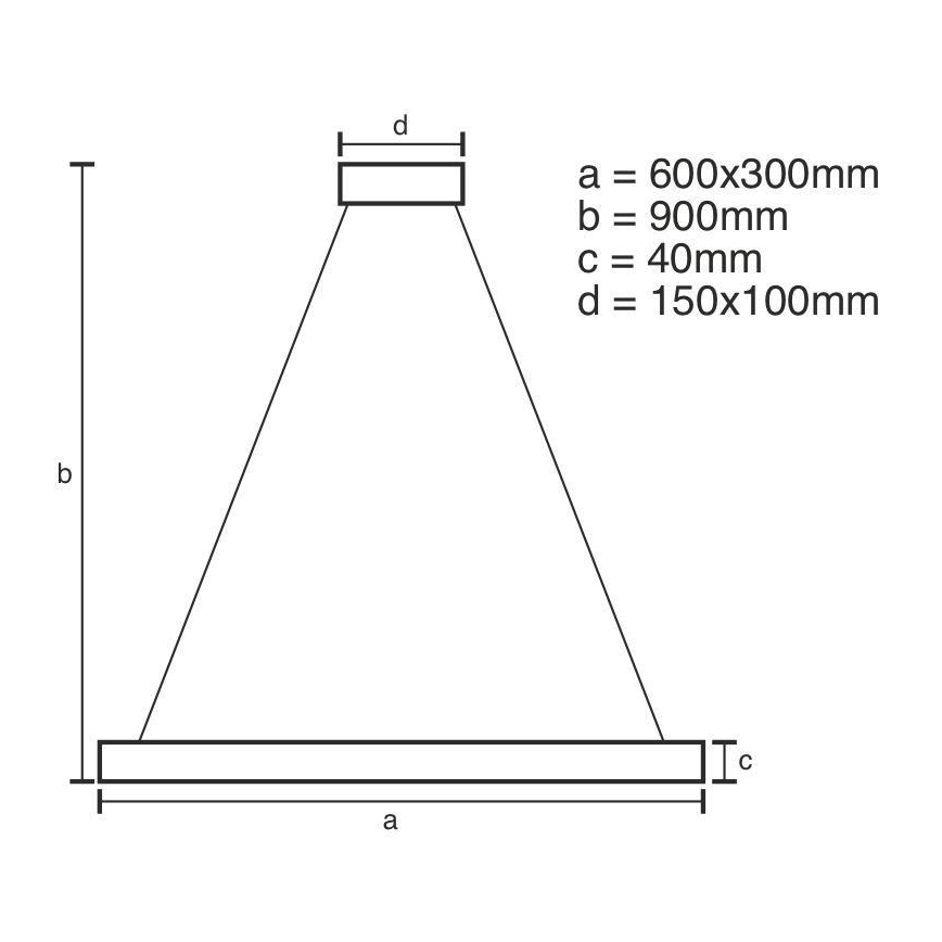 Светодиодная подвесная люстра с регулированием яркости LED/40W/230V 3000-6500K + дистанционное управление