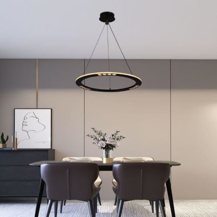 Светодиодная подвесная люстра с регулированием яркости LED/40W/230V 3000-6500K + дистанционное управление