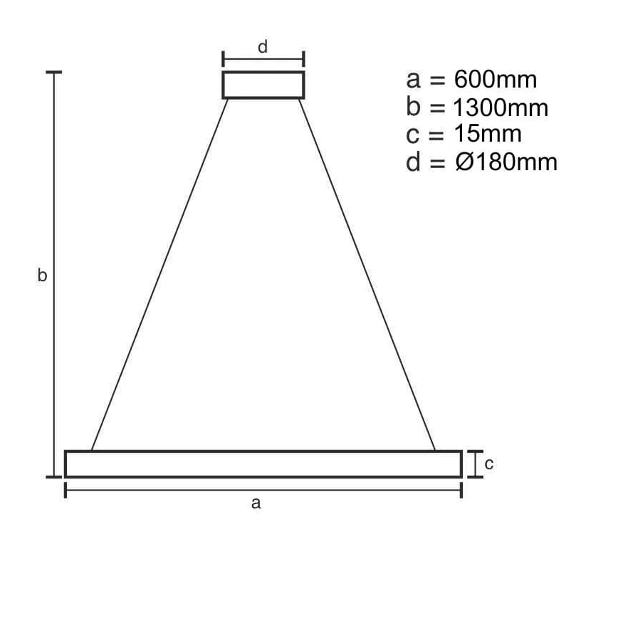 Светодиодная подвесная люстра с регулированием яркости LED/40W/230V 3000-6500K + дистанционное управление