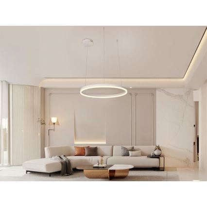 Светодиодная подвесная люстра с регулированием яркости LED/42W/230V 3000-6500K + дистанционное управление