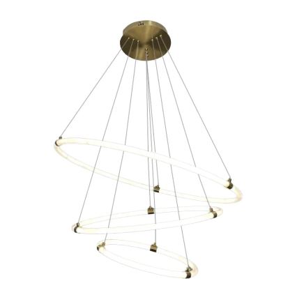 Светодиодная подвесная люстра с регулированием яркости LED/45W/230V 3000-6500K диаметр 80 см + дистанционное управление