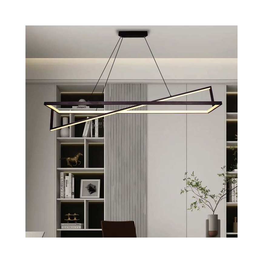 Светодиодная подвесная люстра с регулированием яркости LED/45W/230V 3000K 114 см черный