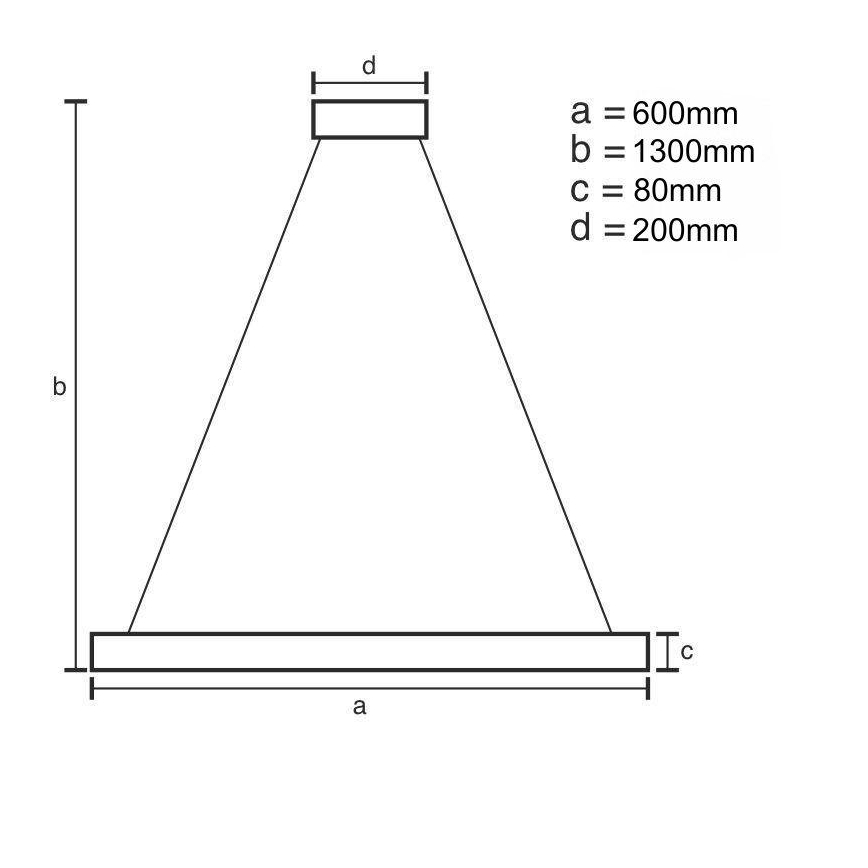 Светодиодная подвесная люстра с регулированием яркости LED/50W/230V 3000-6500K + дистанционное управление