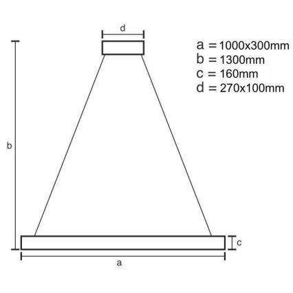Светодиодная подвесная люстра с регулированием яркости LED/50W/230V 3000-6500K золотистый + дистанционное управление