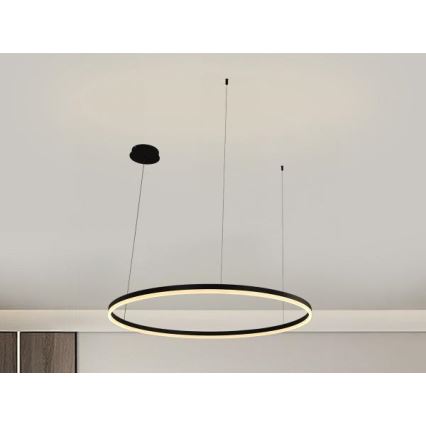 Светодиодная подвесная люстра с регулированием яркости LED/55W/230V 3000-6500K + дистанционное управление
