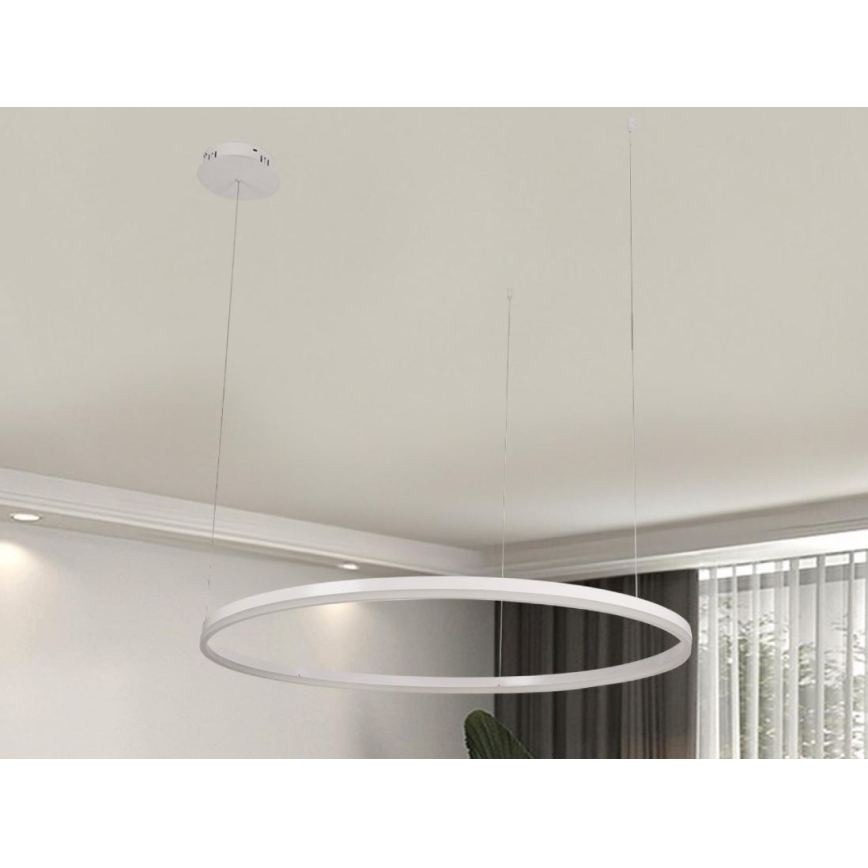 Светодиодная подвесная люстра с регулированием яркости LED/55W/230V 3000-6500K + дистанционное управление