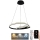 Светодиодная подвесная люстра с регулированием яркости LED/65W/230V 3000-6500K диаметр 56 см + дистанционное управление