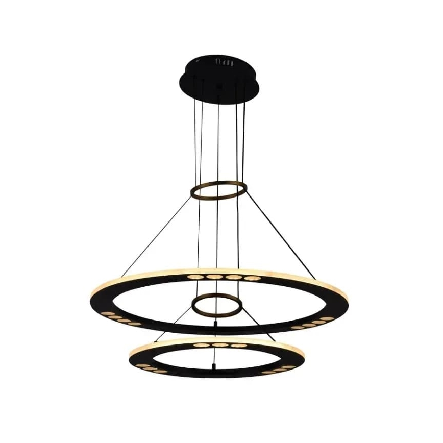 Светодиодная подвесная люстра с регулированием яркости LED/65W/230V 3000-6500K + дистанционное управление