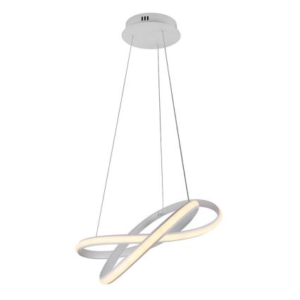 Светодиодная подвесная люстра с регулированием яркости LED/70W/230V 3000-6500K диаметр 55 см белый + дистанционное управление