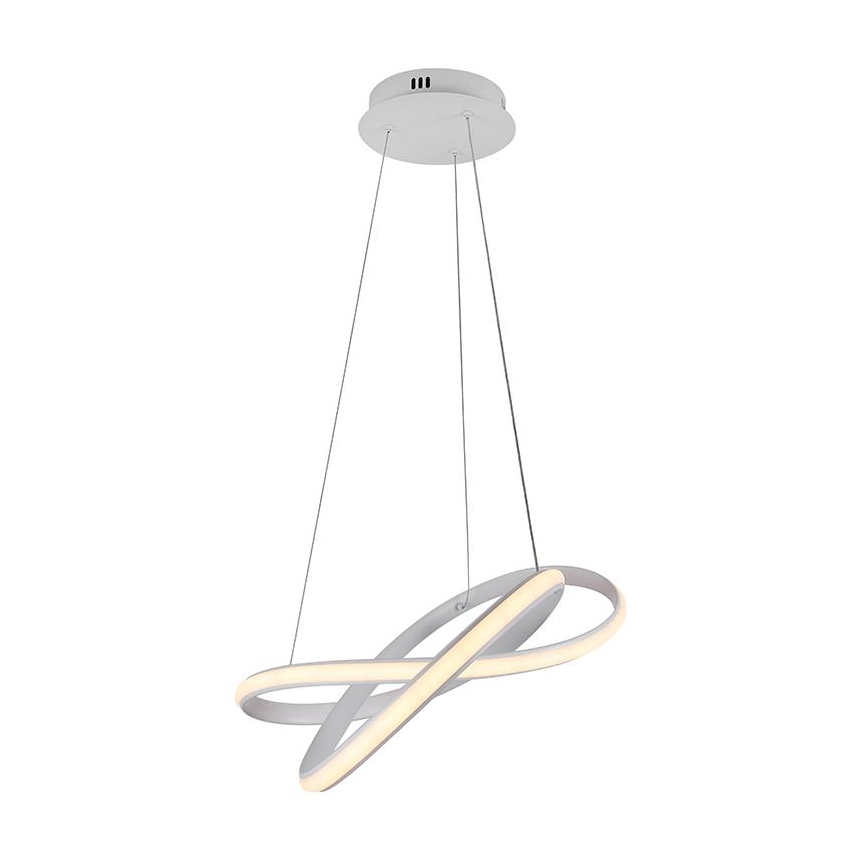 Светодиодная подвесная люстра с регулированием яркости LED/70W/230V 3000-6500K диаметр 55 см белый + дистанционное управление