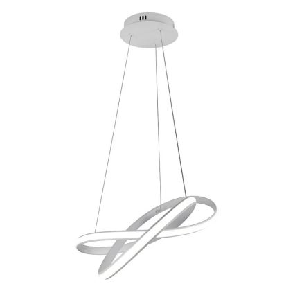 Светодиодная подвесная люстра с регулированием яркости LED/70W/230V 3000-6500K диаметр 55 см белый + дистанционное управление