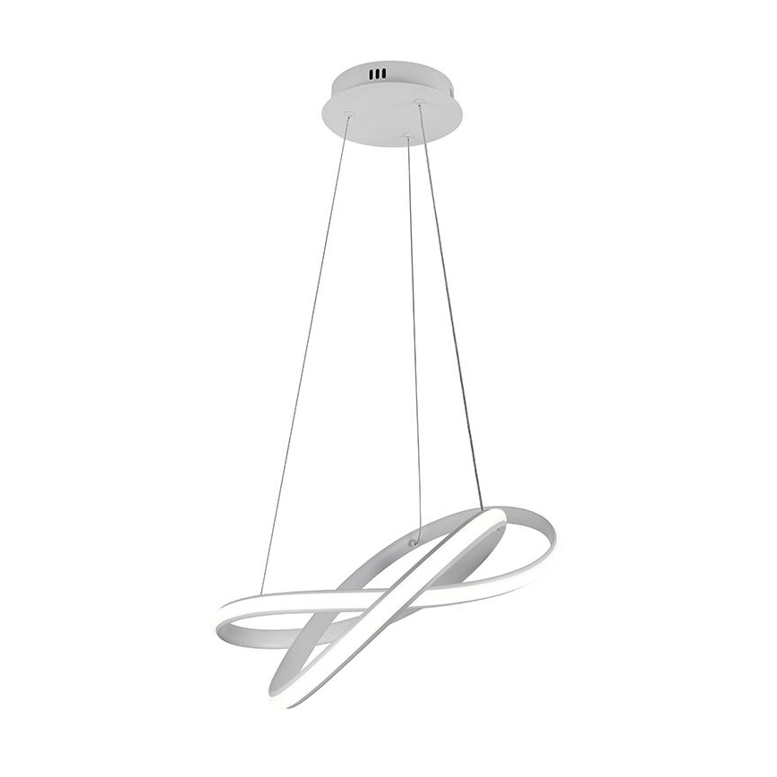 Светодиодная подвесная люстра с регулированием яркости LED/70W/230V 3000-6500K диаметр 55 см белый + дистанционное управление