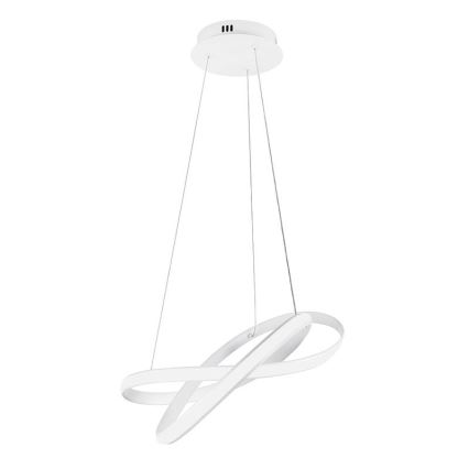 Светодиодная подвесная люстра с регулированием яркости LED/70W/230V 3000-6500K диаметр 55 см белый + дистанционное управление
